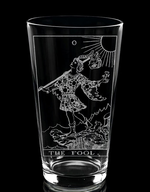 Load image into Gallery viewer, RIDER-WAITE TAROT CARD Pint Glasses by LumEngrave
