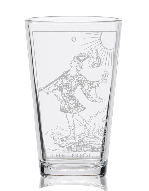Load image into Gallery viewer, RIDER-WAITE TAROT CARD Pint Glasses by LumEngrave
