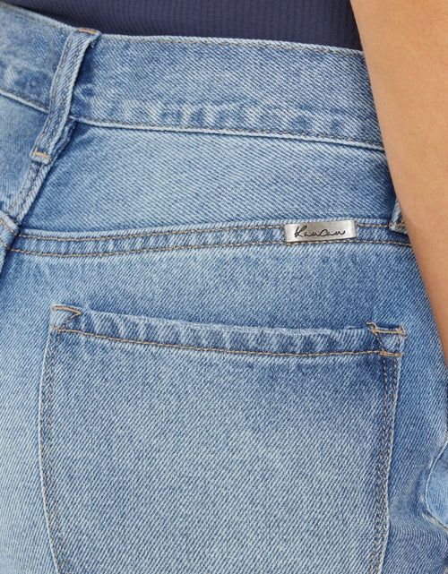 Load image into Gallery viewer, Kancan High Waist Chewed Up Straight Mom Jeans
