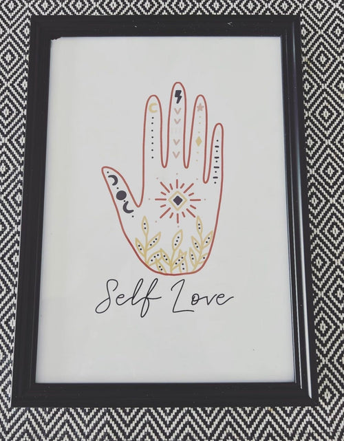 Load image into Gallery viewer, Self Love Boho Boho Hippie Simple Home Wall Decor Print by WinsterCreations™ Official Store
