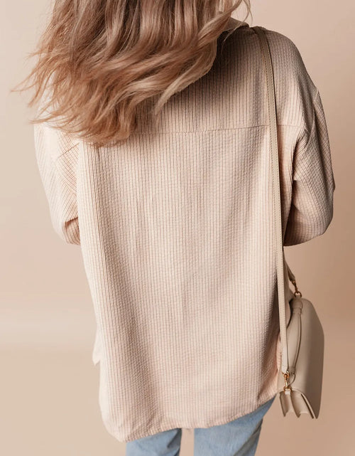 Load image into Gallery viewer, Pocketed Button Up Dropped Shoulder Shacket

