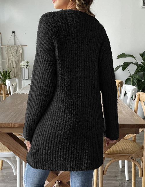 Load image into Gallery viewer, Open Front Long Sleeve Cardigan
