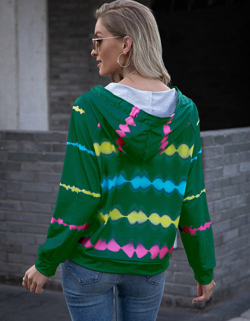 Load image into Gallery viewer, Ivy Lane Tie Dye Raglan Sleeve Hoodie

