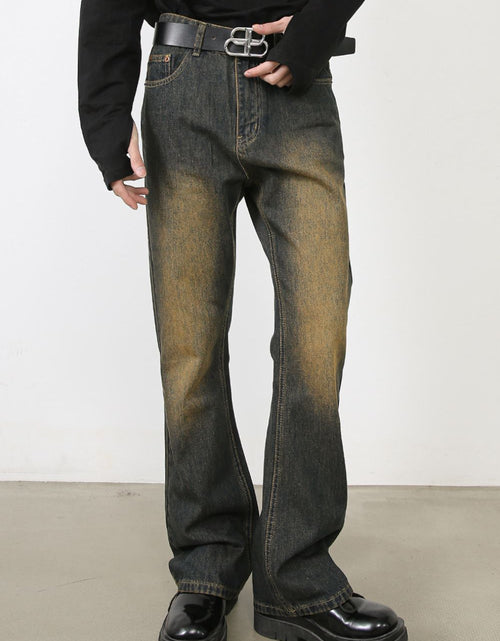Load image into Gallery viewer, Men's Washed Bootcut Jeans
