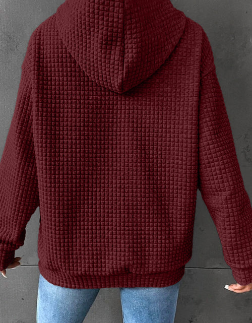 Load image into Gallery viewer, Dropped Shoulder Pocketed Hoodie
