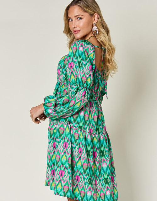 Load image into Gallery viewer, Double Take Full Size Printed Long Sleeve Dress
