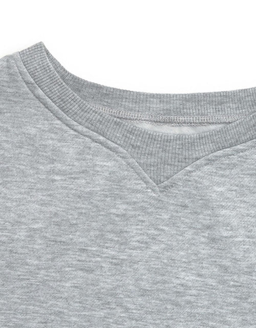 Load image into Gallery viewer, Perfee Round Neck Long Sleeve Sweatshirt
