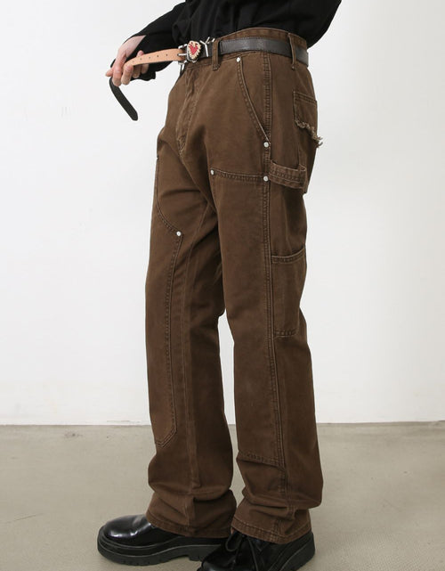 Load image into Gallery viewer, Men's Jeans with Cargo Pockets
