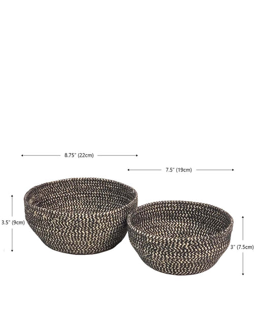 Load image into Gallery viewer, Glitter Bowl - Black (Set of 2) by KORISSA
