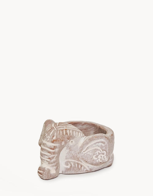 Load image into Gallery viewer, Terracotta Tea Light Candle Holder - Elephant by KORISSA
