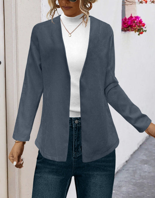 Load image into Gallery viewer, Open Front Long Sleeve Cardigan
