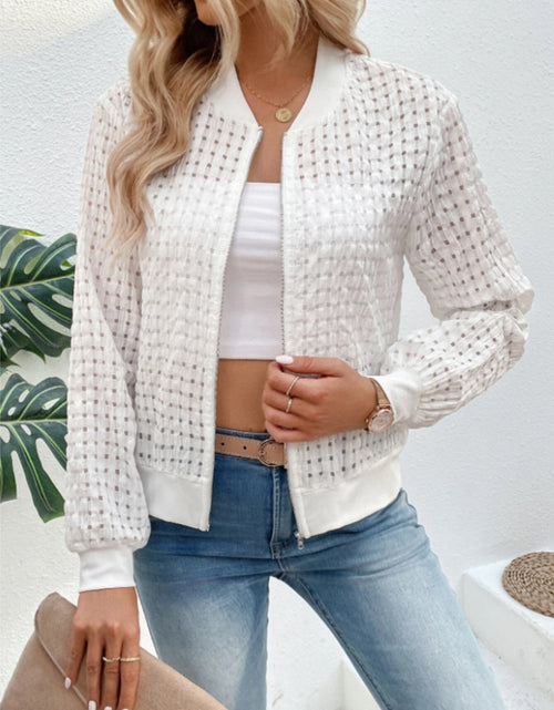 Load image into Gallery viewer, Zip Up Long Sleeve Jacket
