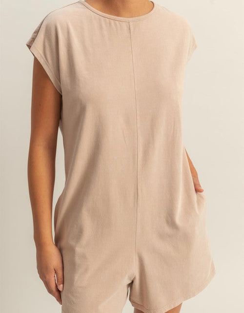 Load image into Gallery viewer, HYFVE Round Neck Cap Sleeve Relaxed Fit Breezy Romper
