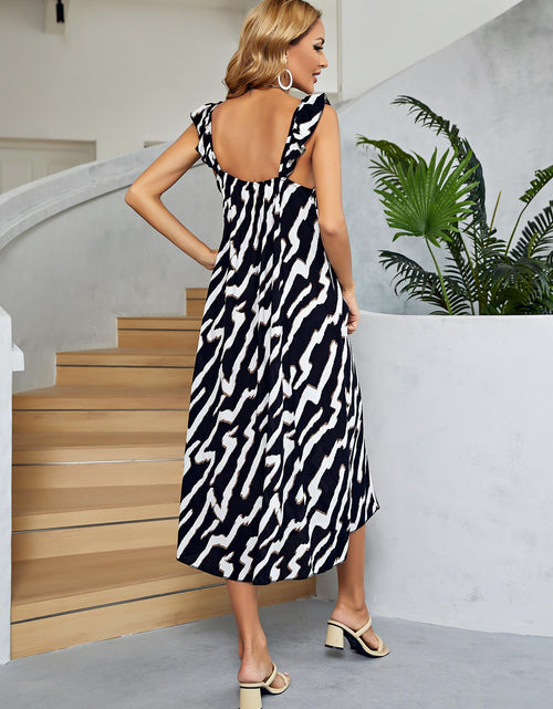 Load image into Gallery viewer, Two-Tone Low Back Midi Dress
