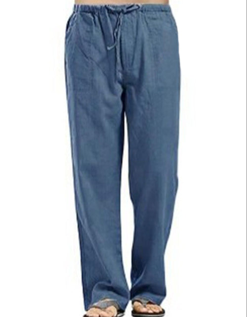 Load image into Gallery viewer, Men's Full Size Drawsting Straight Leg Pants Plus Size
