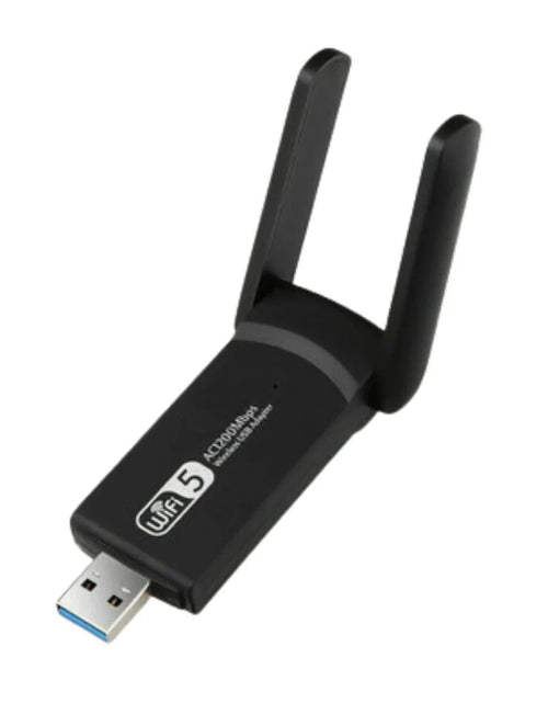 Load image into Gallery viewer, 1200Mbps Long Range AC1200 Dual Band 5GHz Wireless USB 3.0 WiFi Adapter Antennas

