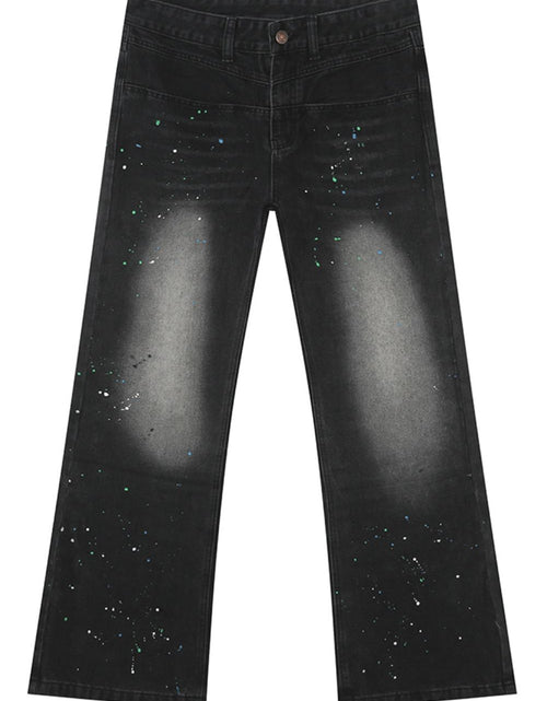 Load image into Gallery viewer, Splash Ink Washed Jeans with Pockets
