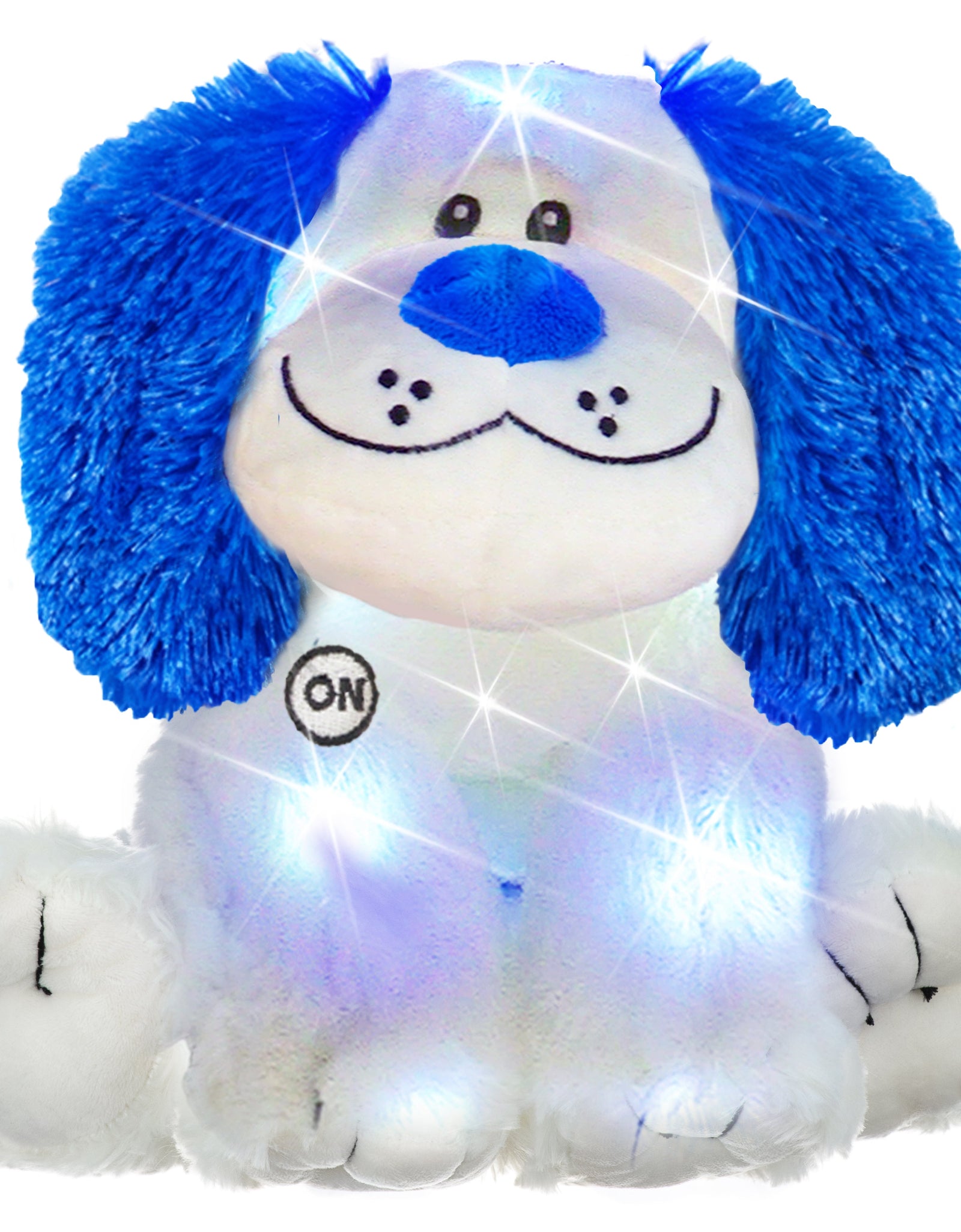 Rainbow Lites Puppy Dog Glow Plush LED Night Light Up Stuffed Animal (16 inch) by The Noodley