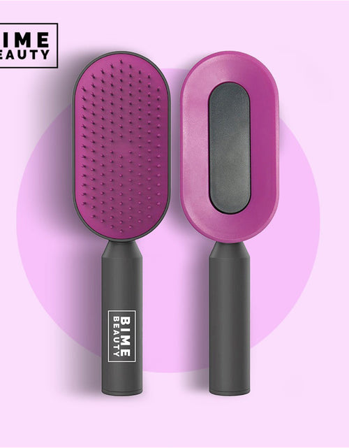 Load image into Gallery viewer, Self-Cleaning Hair Brush by BimeBeauty
