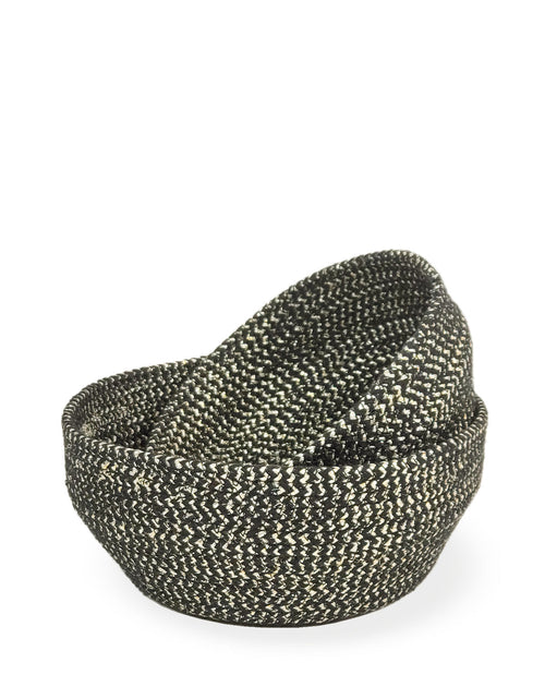Load image into Gallery viewer, Glitter Bowl - Black (Set of 2) by KORISSA
