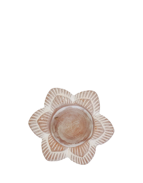 Load image into Gallery viewer, Terracotta Tea Light Candle Holder - Flower by KORISSA
