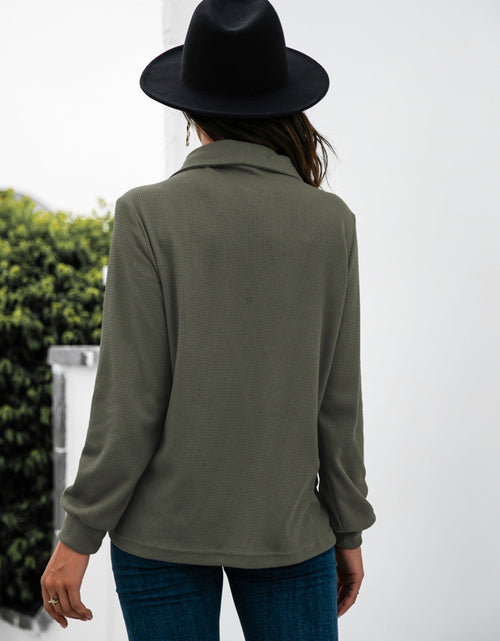 Load image into Gallery viewer, Half Button Long Sleeve T-Shirt

