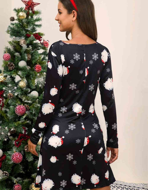 Load image into Gallery viewer, Full Size Christmas Long Sleeve Dress
