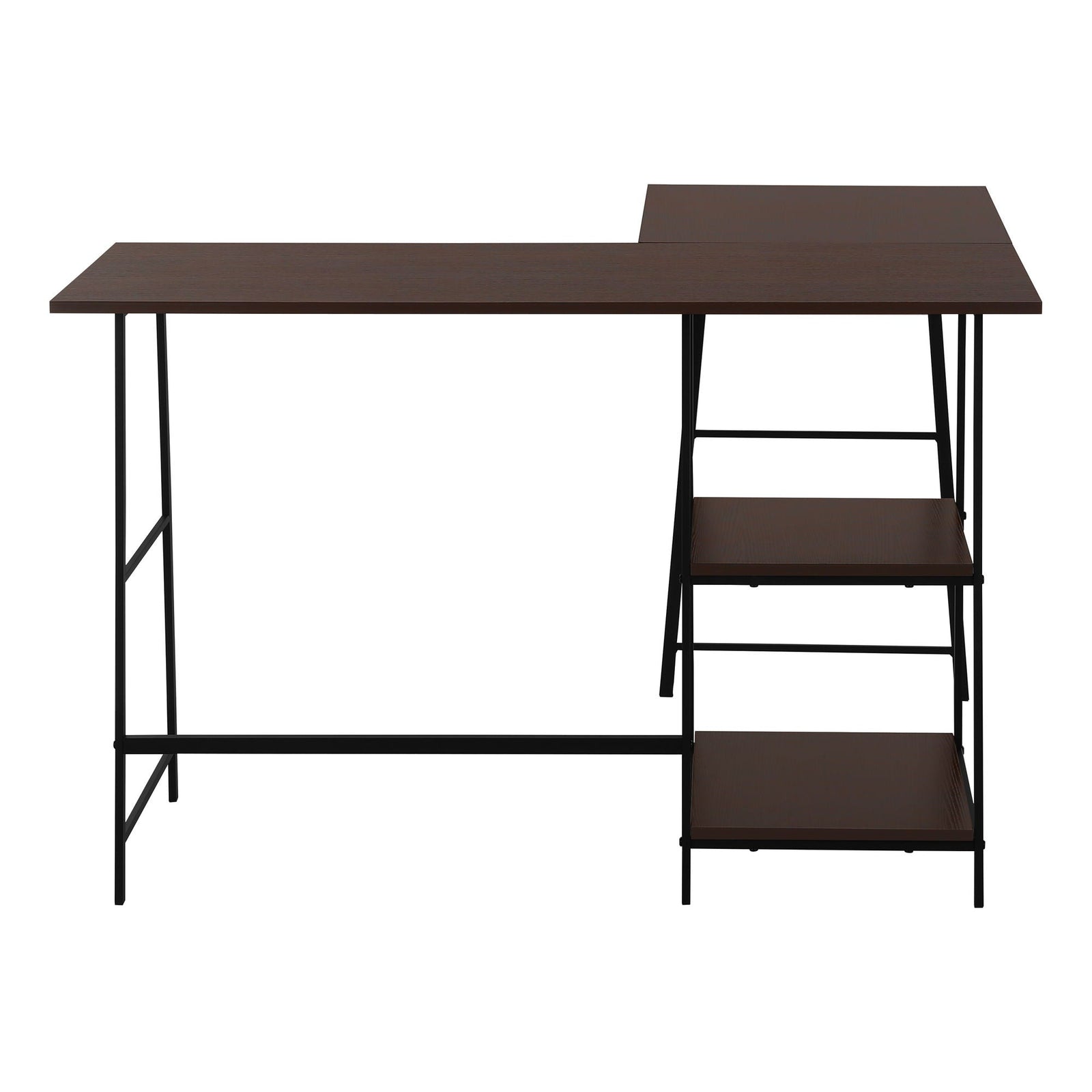 Computer Desk, Home Office, Corner, Storage Shelves, L Shape, Work, Laptop, Contemporary, Modern by Couch.com