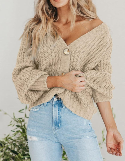 Load image into Gallery viewer, Button Up Long Sleeve Cardigan
