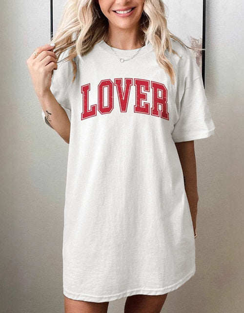 Load image into Gallery viewer, LOVER Round Neck Half Sleeve T-Shirt
