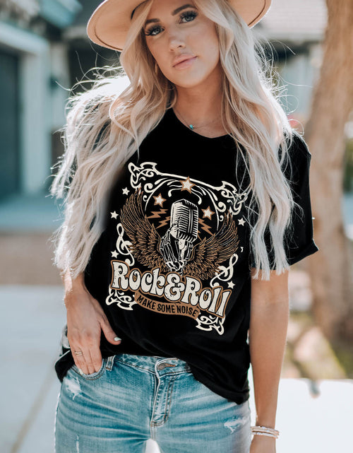 Load image into Gallery viewer, Slogan Graphic Short Sleeve T-Shirt
