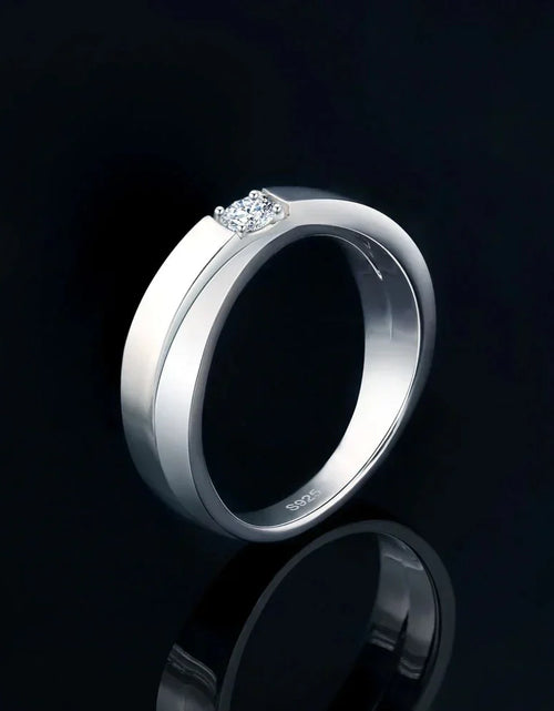 Load image into Gallery viewer, 0.20 Carats VVS1 Moissanite Diamond Ring by Bling Proud | Urban Jewelry Online Store

