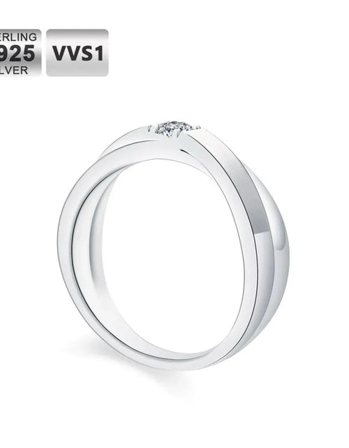 Load image into Gallery viewer, 0.20 Carats VVS1 Moissanite Diamond Ring by Bling Proud | Urban Jewelry Online Store

