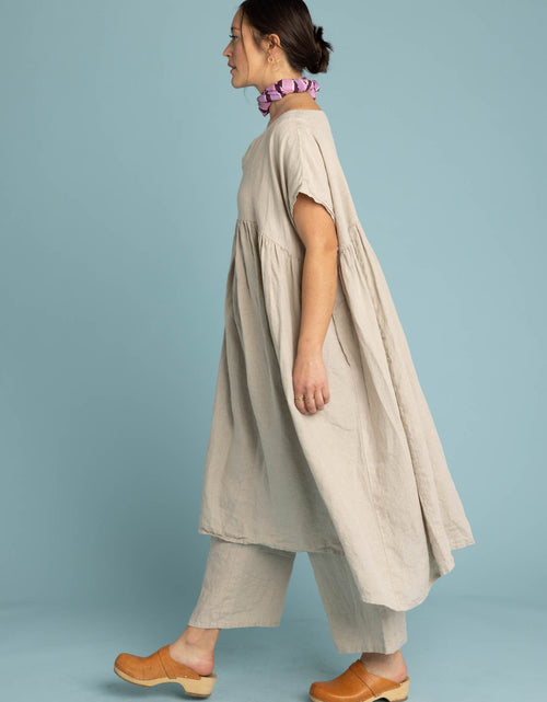 Load image into Gallery viewer, Meadow Dress - Linen Natural Flax by And For Good
