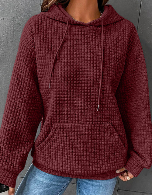 Load image into Gallery viewer, Dropped Shoulder Pocketed Hoodie

