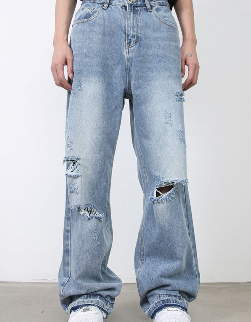 Load image into Gallery viewer, Men's Distressed Baggy Jeans
