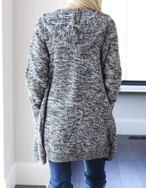 Load image into Gallery viewer, Heathered Open Front Cardigan with Pockets
