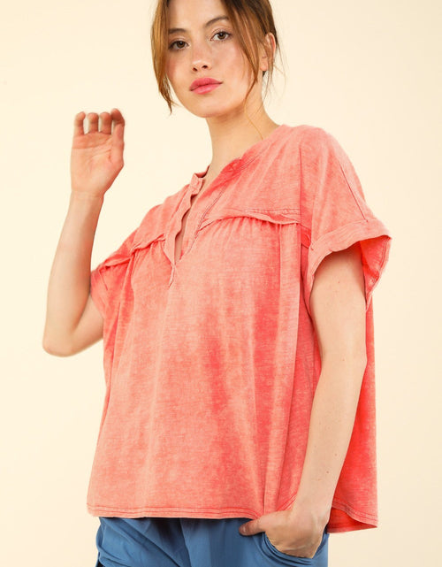 Load image into Gallery viewer, VERY J Nochted Short Sleeve Washed T-Shirt
