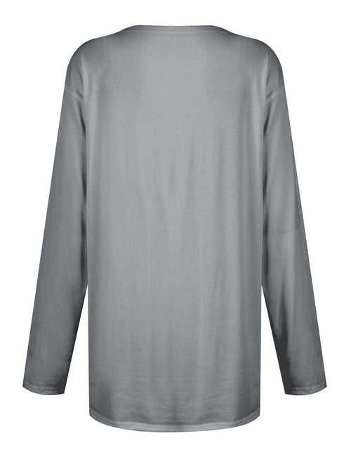 Load image into Gallery viewer, Full Size Pocketed Round Neck Long Sleeve T-Shirt
