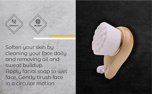 Load image into Gallery viewer, Facial Brush with Bamboo Handle by Choixe
