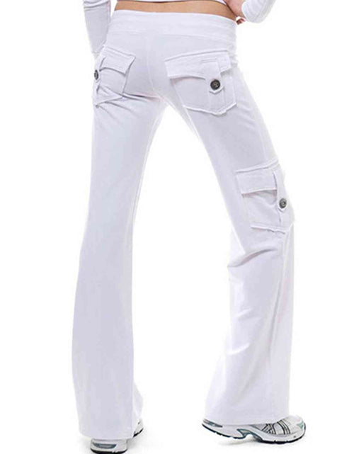 Load image into Gallery viewer, Mid Waist Pants with Pockets
