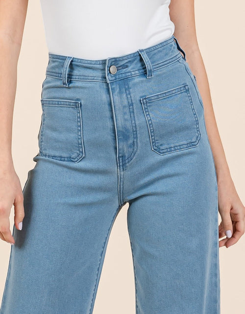 Load image into Gallery viewer, Mittoshop High Waist Wide Leg Jeans
