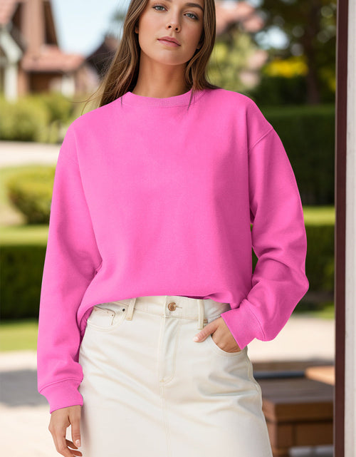 Load image into Gallery viewer, Round Neck Long Sleeve Sweatshirt

