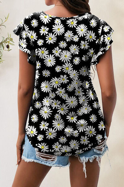 Load image into Gallery viewer, Printed Round Neck Short Sleeve T-Shirt
