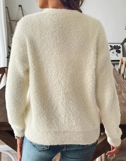 Load image into Gallery viewer, Button Up V-Neck Long Sleeve Cardigan
