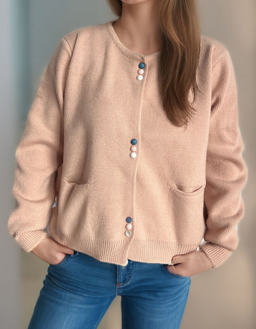 Load image into Gallery viewer, Button Down Long Sleeve Cardigan with Pockets
