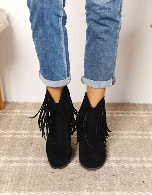 Load image into Gallery viewer, Legend Women's Fringe Cowboy Western Ankle Boots
