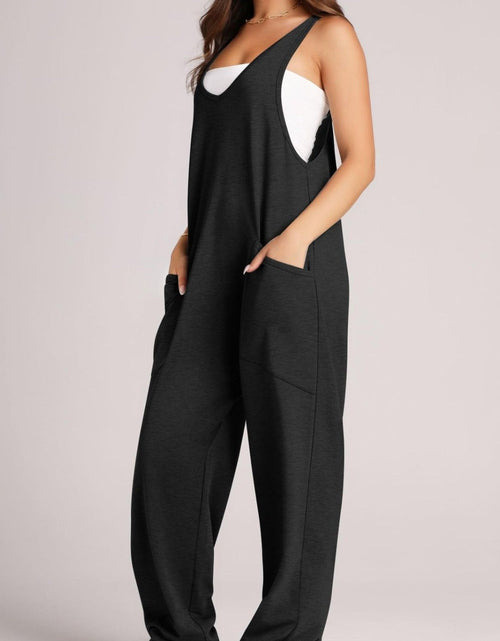 Load image into Gallery viewer, Lovelet Wide Strap Jumpsuit with Pockets

