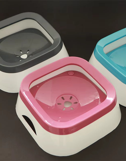 Load image into Gallery viewer, Dog Drinking Water Bowl Floating Non-Wetting Mouth Cat Bowl without Spill Drinking Water Dispenser Plastic Anti-Over Dog Bowl

