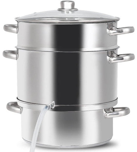11-Quart Stainless Steel Pan Fruit Juicer Steamer